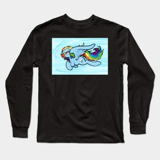 Rainbow Dash in flight Long Sleeve T-Shirt